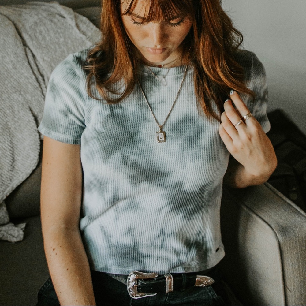 Hollister Tie Die Crop Top